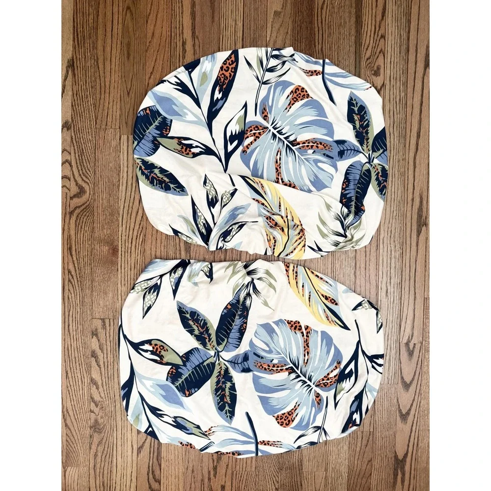Sofa Cushion Cover Back Cushion‎ Cover Floral Leaf Print M Polyester Spandex